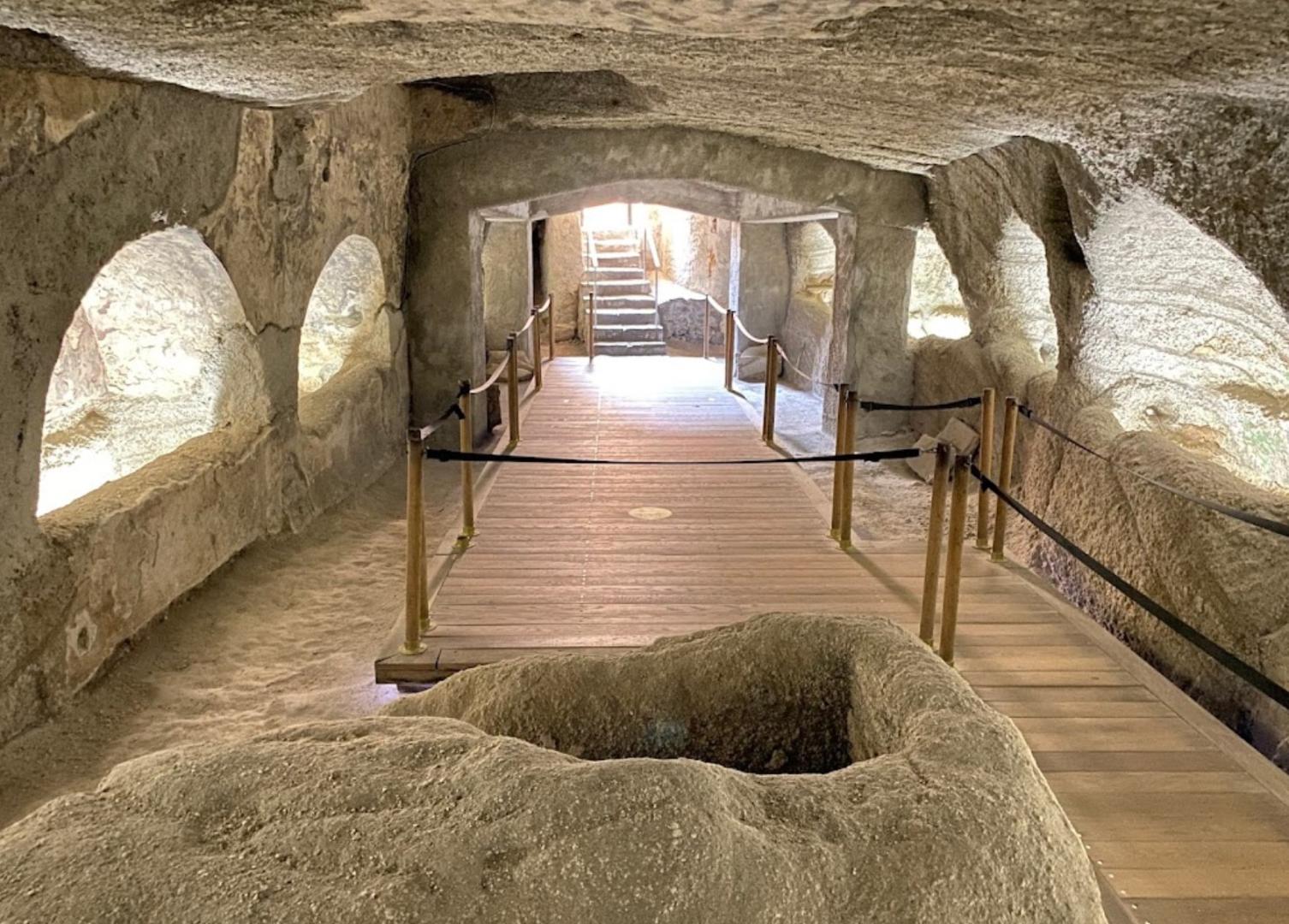 Catacombs Of Milos Trypiti South Aegean Milos Greece Marinatipssk